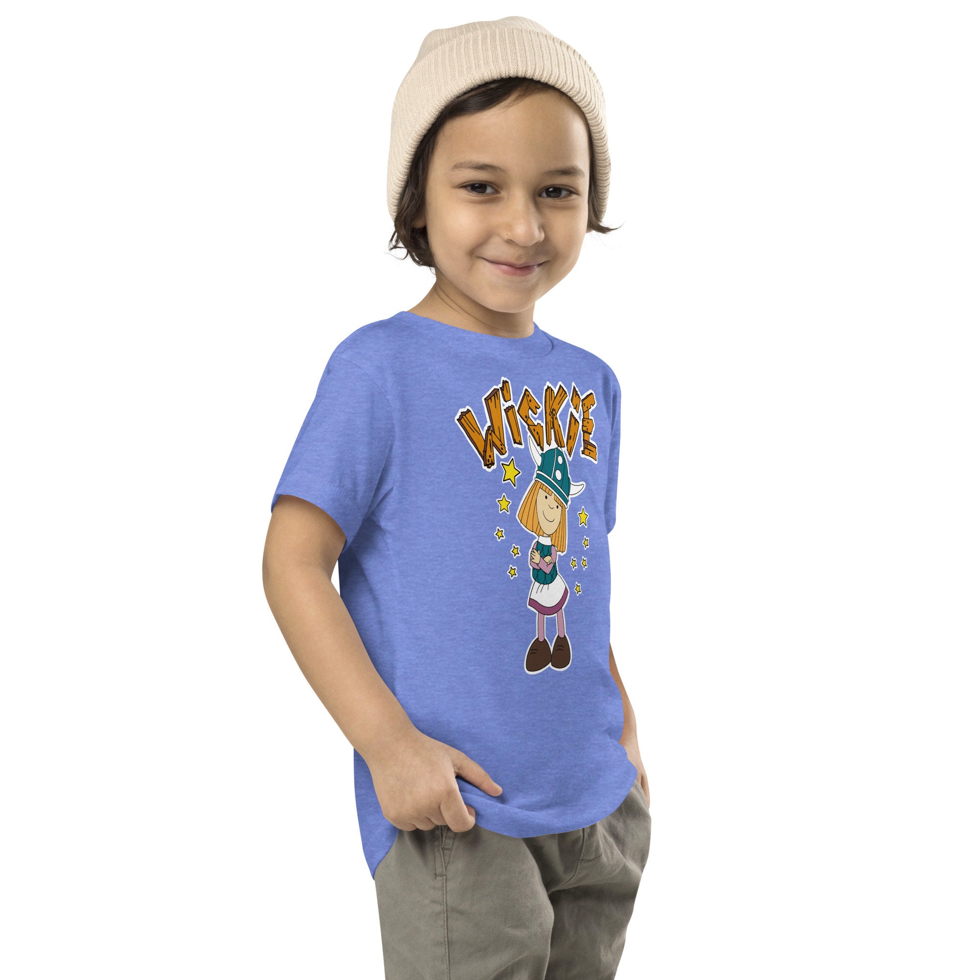 Camiseta Vickie El Vikingo - Diseño Retro Ochentero Para Adultos Y Niños, 100% Algodón
