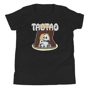 Camiseta de manga corta para jóvenes con dibujos animados retro vintage de los años 80 Zeichentrick personaje Tao Tao panda