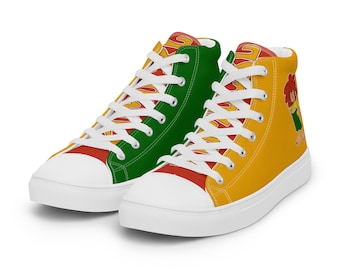 Pumuckl unisex high top canvas shoes