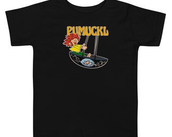80s retro vintage kids tv show cartoon character Zeichentrick Serie Pumuckl in swing toddler unisex Short sleeve tshirt