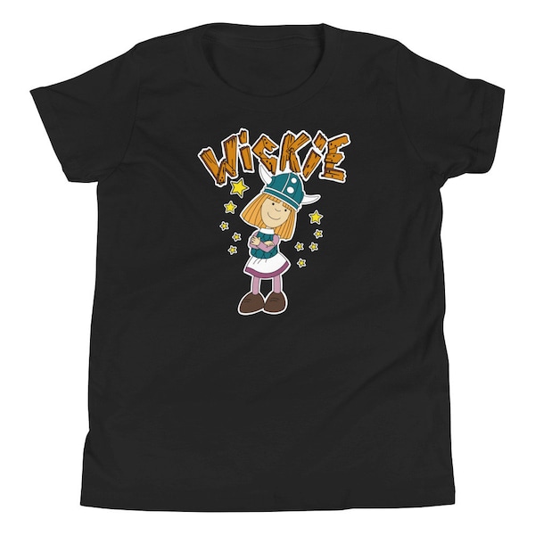 80s retro vintage nostalgic kids tv show cartoon Zeichentrick Serie Wickie unisex youth t-shirt