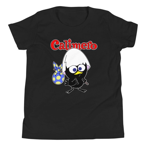 T-shirt a maniche corte per ragazzi Zeichentrick Calimero retrò anni '80 con nostalgia retrò