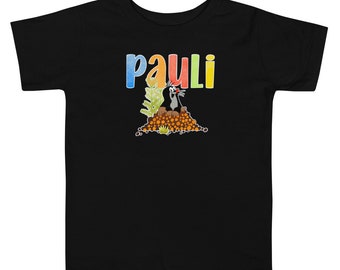 80s retro vintage kids tv show cartoon character Zeichentrick Serie pauli der Maulwurf toddler unisex Short sleeve tshirt
