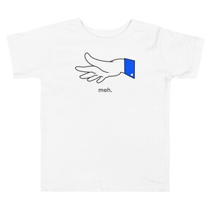 Toddler Facebook meh uninspired, unimpressed Short Sleeve Tee