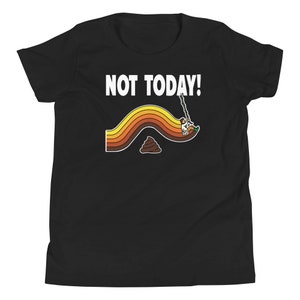 Spaß lustig clever 80er Jahre Nostalgie Atari Pitfall 'Not Today' Jugend Kurzarm T-Shirt