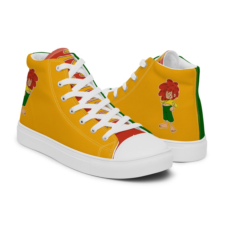 Pumuckl unisex high top canvas shoes