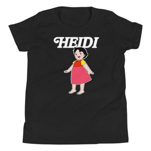 80s Retro Heidi Cartoon Unisex Youth T-Shirt