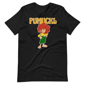 80-tal retro vintage tysk tv-program för barn tyska Zeichentrick Kinder Serie Pumuckl unisex t-shirt