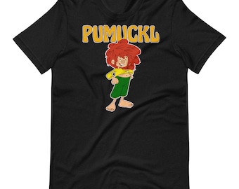 80s retro vintage alemán niños programa de televisión deutsche Zeichentrick Kinder Serie Pumuckl Camiseta unisex