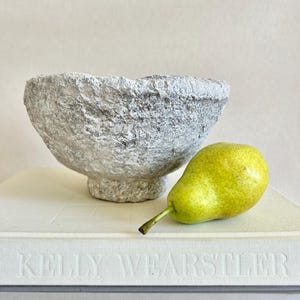 Paper Mache bowl, Vintage Handmade Paper Mache Bowl, Wabi Sabi Decorative Bowl, Rustic Bowl, Paper Mâché Vintage Inspired Rustic Pulp Bowl