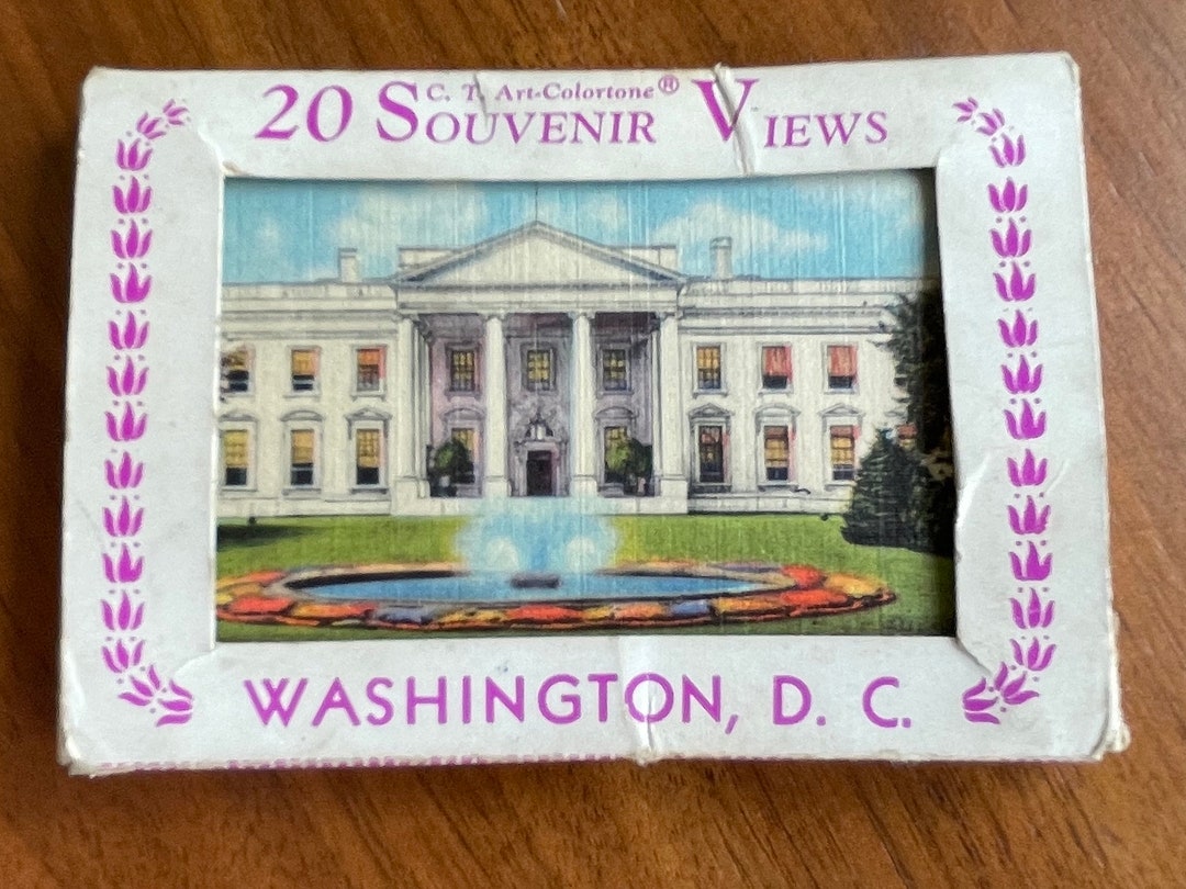 20 Souvenir Views of Washington DC Vintage Miniature Colortone