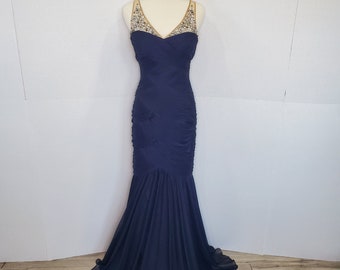 Vintage Adrianna Papell Ruched Gemstone Red Carpet Gown E Entertainment