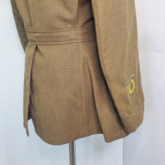 Sexy Vintage World War 2 Army Jacket with Gold Buttons Gem