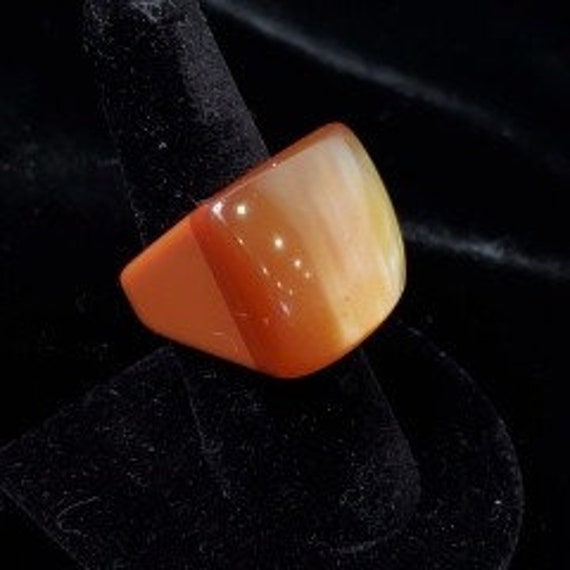 Vintage Lucite Ring Chunky Y2K Retro - image 2