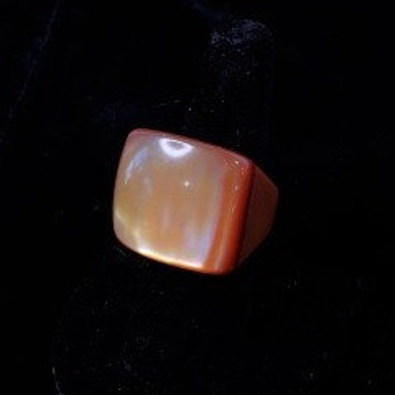 Vintage Lucite Ring Chunky Y2K Retro - image 1