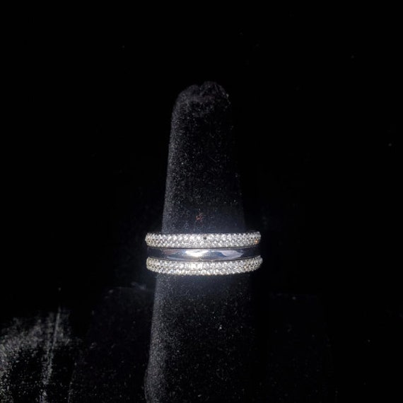 Vintage Sterling Silver Stone Ring Stack Set - image 4