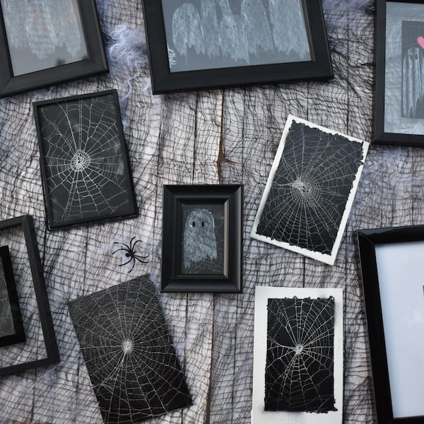 Ghost Portraits with REAL Preserved Spider Webs