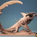 Landshark Crawler - Sea Beast Miniature - Shark - Lord of the Print - DND - RPG - Fantasy - 3D Printed - Pathfinder - 5e
