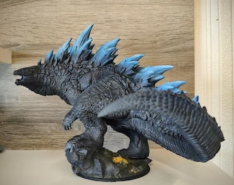 Kaiju Lizard King - Lord of the Print - Huge Beast Miniature - RPG - Fantasy - 3D Printed Beast - Pathfinder - 5e - Dnd Miniature - Godzilla