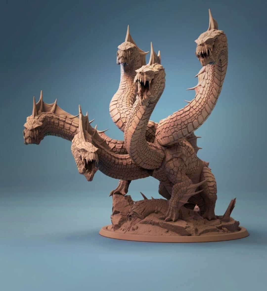 Hydra Rescale Miniatures Dnd Fantasy RPG 3D Printed Miniature Dnd ...