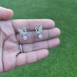 Swan Gold Stud Earrings | Wedding gift | Animal Earring | Gift For Her | Swan Earrings | Swan Jewellery | Swan Gifts | Bird Lover Gifts