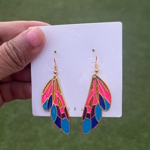 Fairy Wing Earrings | Fantasy earrings | Fairy-inspired jewellery | Birthday gift | Anniversary Gift | Butterfly Jewellery
