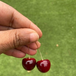 Kirsche Ohrringe|Früchte Ohrringe|Süße Kirsch Ohrringe|Früchte Ohrringe|Quasten Ohrringe| Geburtstagsgeschenk | Hochzeitsgeschenk