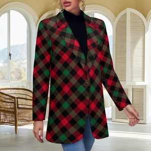 Plaid christmas jacket best sale