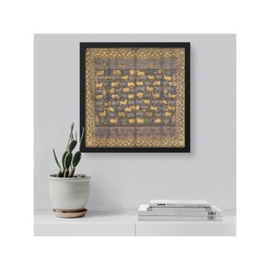 Indian Art from 18th century Printed and Framed, Festival of Cows Art, Bengali Art, Gift for a Friend, Earthy Home Decor