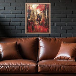 Florida State Seminoles inspired Canvas or Poster Art. Abstract, modern Art, Seminole 1