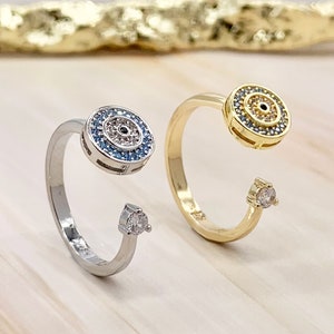 Spinner Ring Anxiety Ring for Woman, Fidget ring rotating spinner ring worry Ring,  Spin ring for woman, ADHD Ring for anxiety.
