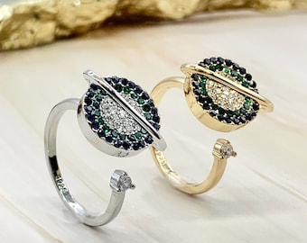Anxiety Ring Spinner para mujer, Fidget ring giratorio giratorio anillo preocupación Anillo TDAH Anillo para la ansiedad, Spin ring para mujer