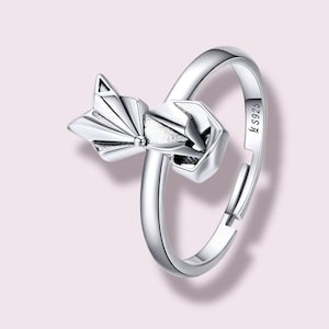 S925 Sterling Silver Adjustable Fox Head Ring, Wrap Ring, Fox Jewelry