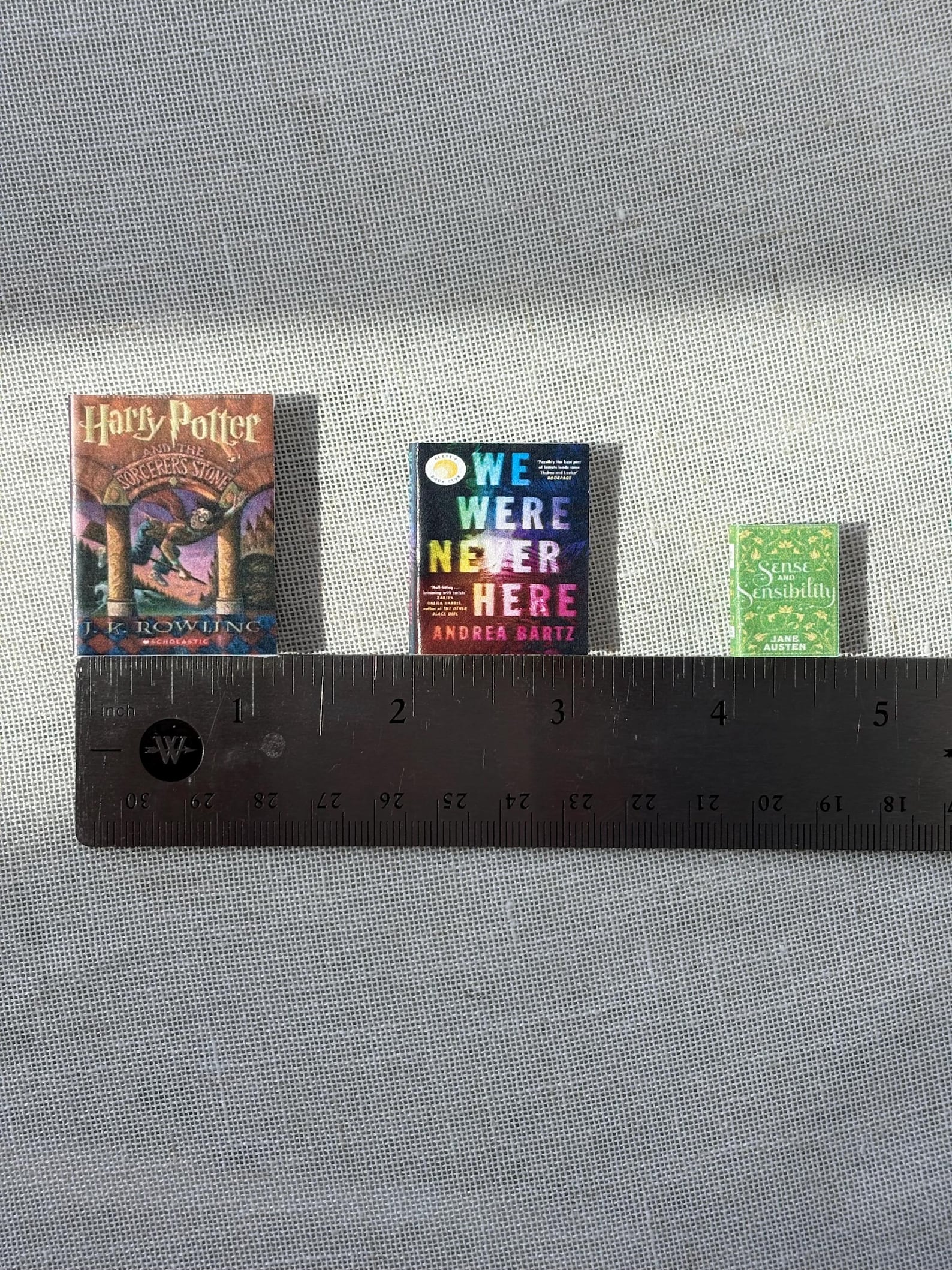 Custom Miniature Books for Mini Library, Book Lover Gift Set, Anxiety ...