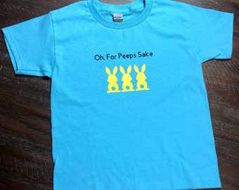 Easter Tee-Shirt for children, Peep Shirt, Childrens Tee, Easter T, Childrens Tops