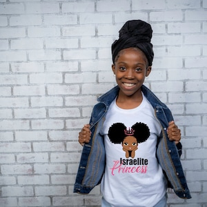 Camisa rosa israelita princesa niños, camisa israelita