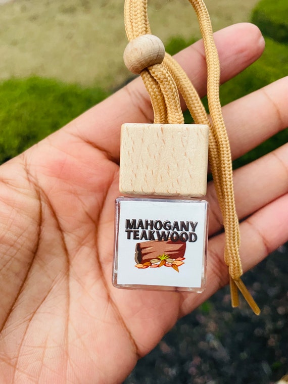 Mahogany Teakwood Car Diffuser Gift for Car Car Freshies Hanging