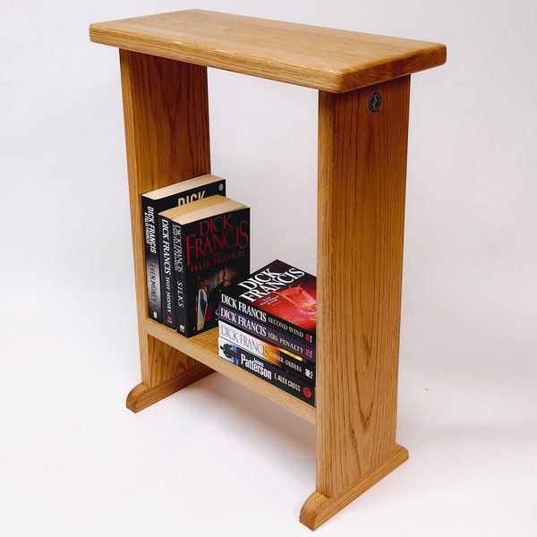 Space-Saving Narrow End Sofa Table - Modern Minimalist Design"solid oak side table