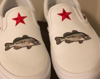rose embroidered vans