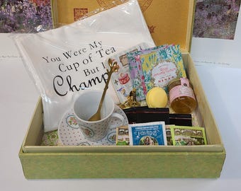 Vintage Chinees theedoosje pakketje – French Tea & Goodies-cadeauset