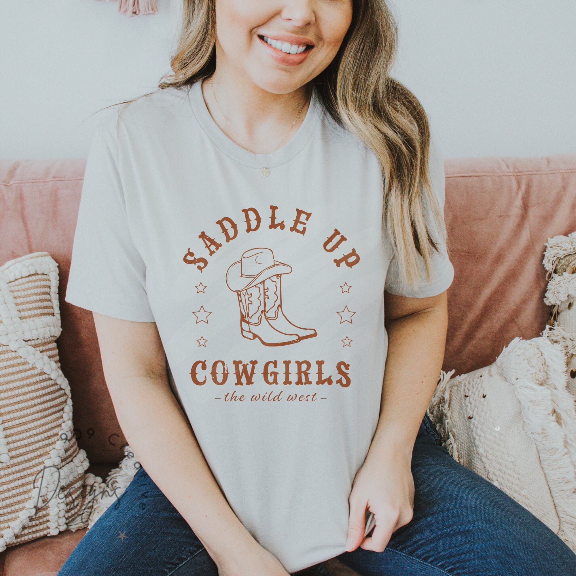 Western Cowgirl Png, Saddle up Cowgirl Clipart, Wild West Png, Cowboy