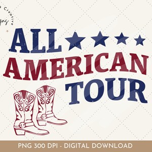 4th of July Png, Independence Day, Patriotic Clipart, All American, Western Png, Cowgirl Clipart, Western Sublimation