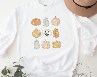 Boho Pumpkin Patch PNG, Halloween Clipart (Digital Download)