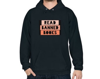 Read Banned Books Unisex Pullover Hoodie (SM-2XL)