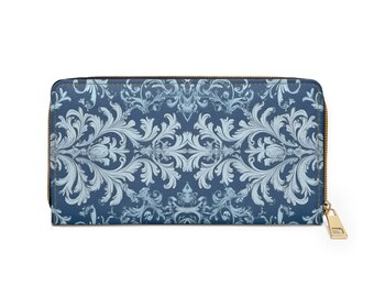 Baroque Blue Vegan Wallet
