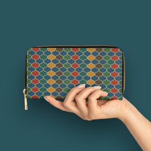 Cartera vegana Taweret Tile / Libre de crueldad animal / Historia del arte