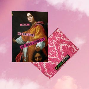 Judy's Carry-On Accessory Bag: Female Rage Feminist Art History Judith Holofernes Allori