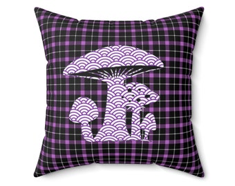 Geo Toadstool Double-Sided Accent Pillow (Lavender/Grape)