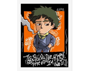 SPIKE (Cowboy Bebop) (Fine Art Print by F. Lockhart)