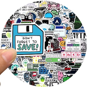 100pcs Funny Hacker, Programmer Stickers – Tech & Coding Vinyl Decals ...
